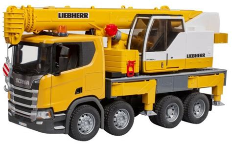 BRUDER Scania teherautó Liebherr daruval 1: 16 (3571)